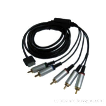 Game Cable Assembly with 2.5m Cable Length and Nickel Male Jack Connector